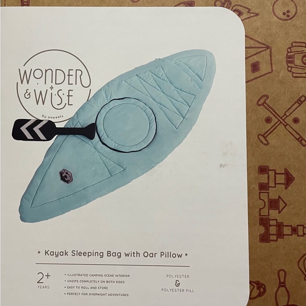 Wonder & Wise Kayak Sleeping Bag with Oar Pillow - Picture 6 of 6